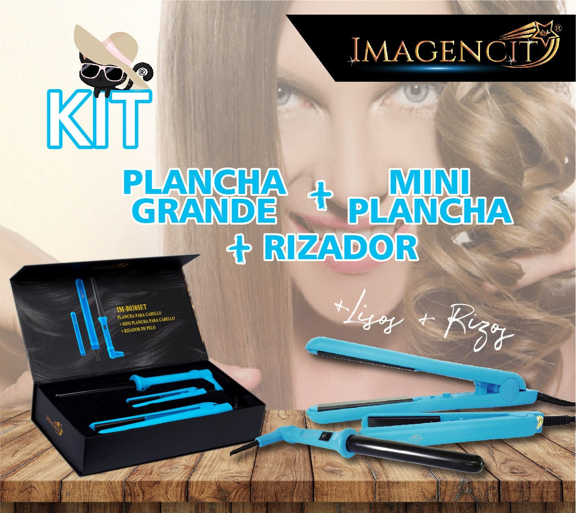 Kit De Planchas Y Rizador De Cabello
