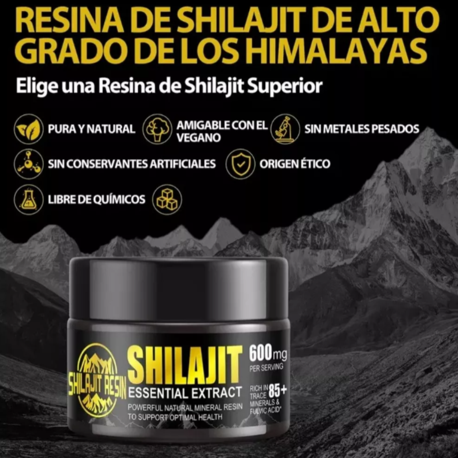 SHILAJIT | Energía Natural del Himalaya para Cuerpo y Mente 🏔️💪