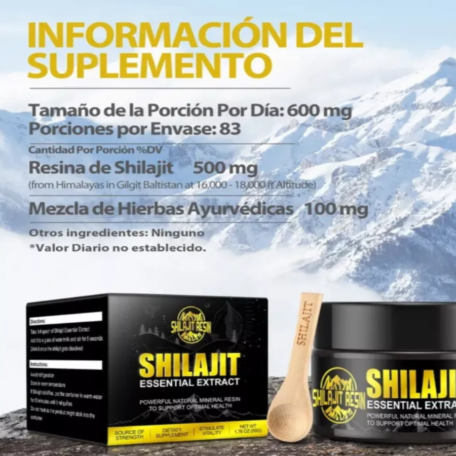 SHILAJIT | Energía Natural del Himalaya para Cuerpo y Mente 🏔️💪