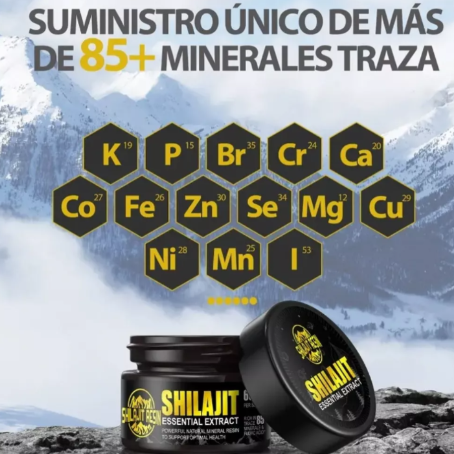 SHILAJIT | Energía Natural del Himalaya para Cuerpo y Mente 🏔️💪