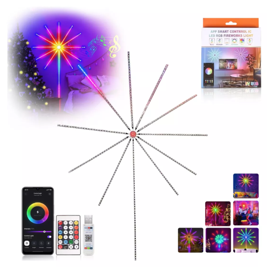 Luces Led de Fuegos Artificiales Profesional 🎆 - 2 metros