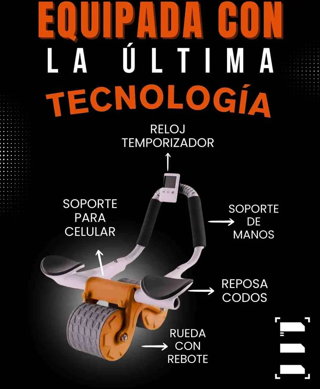 RUEDA ABDOMINAL REBOTE ASISTIDO AUTOMÁTICO