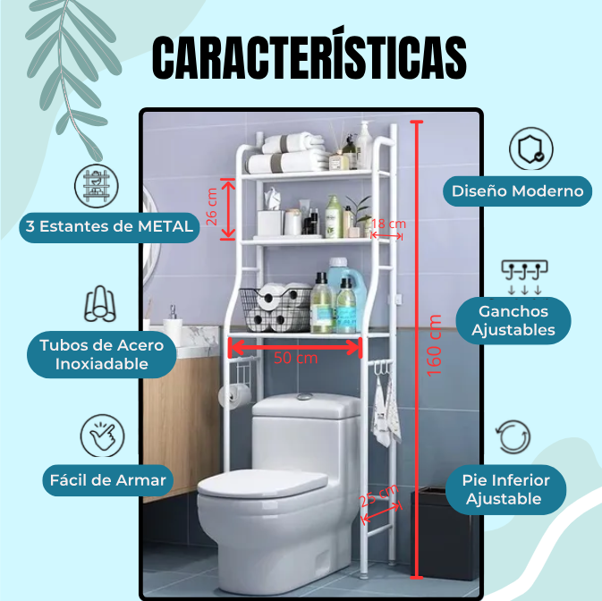 Estante Organizador Para Baño - RackBath™