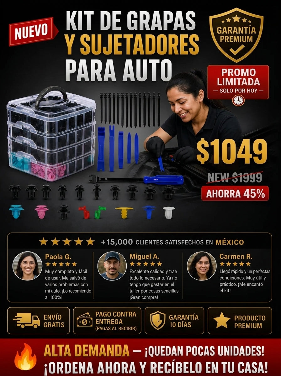 Kit De Grapas Y Sujetadores Para Auto