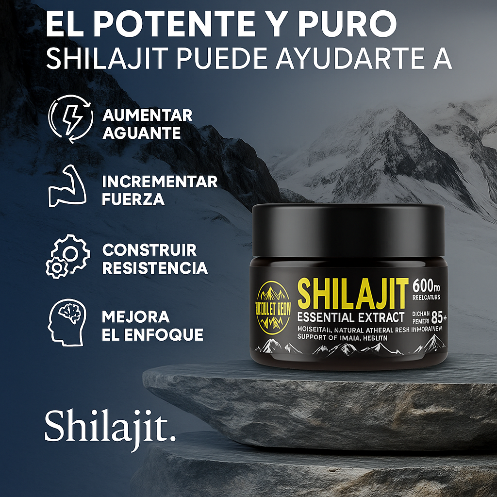SHILAJIT | Energía Natural del Himalaya para Cuerpo y Mente 🏔️💪