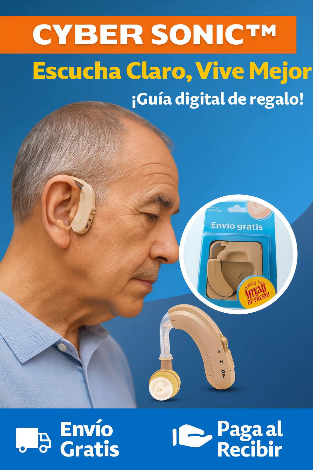 CyberSonic™ | Audífono Amplificador Para Sordos 🔊👂