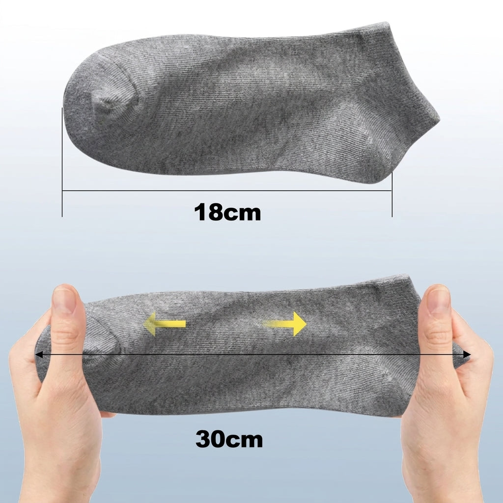 Calcetines Cortos Hombres Dama Unisex Cómodo 12 Pares