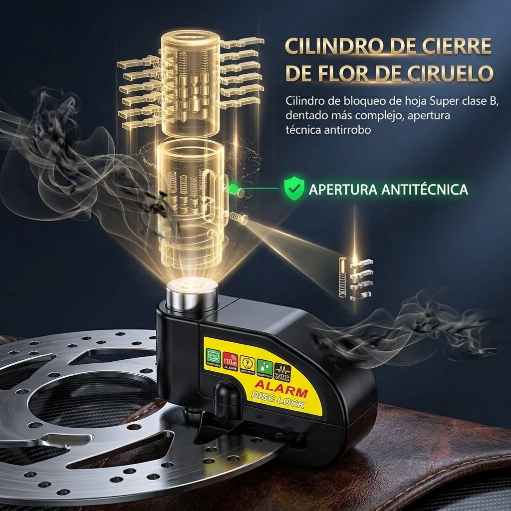 Candado De Alarma Para Motocicleta