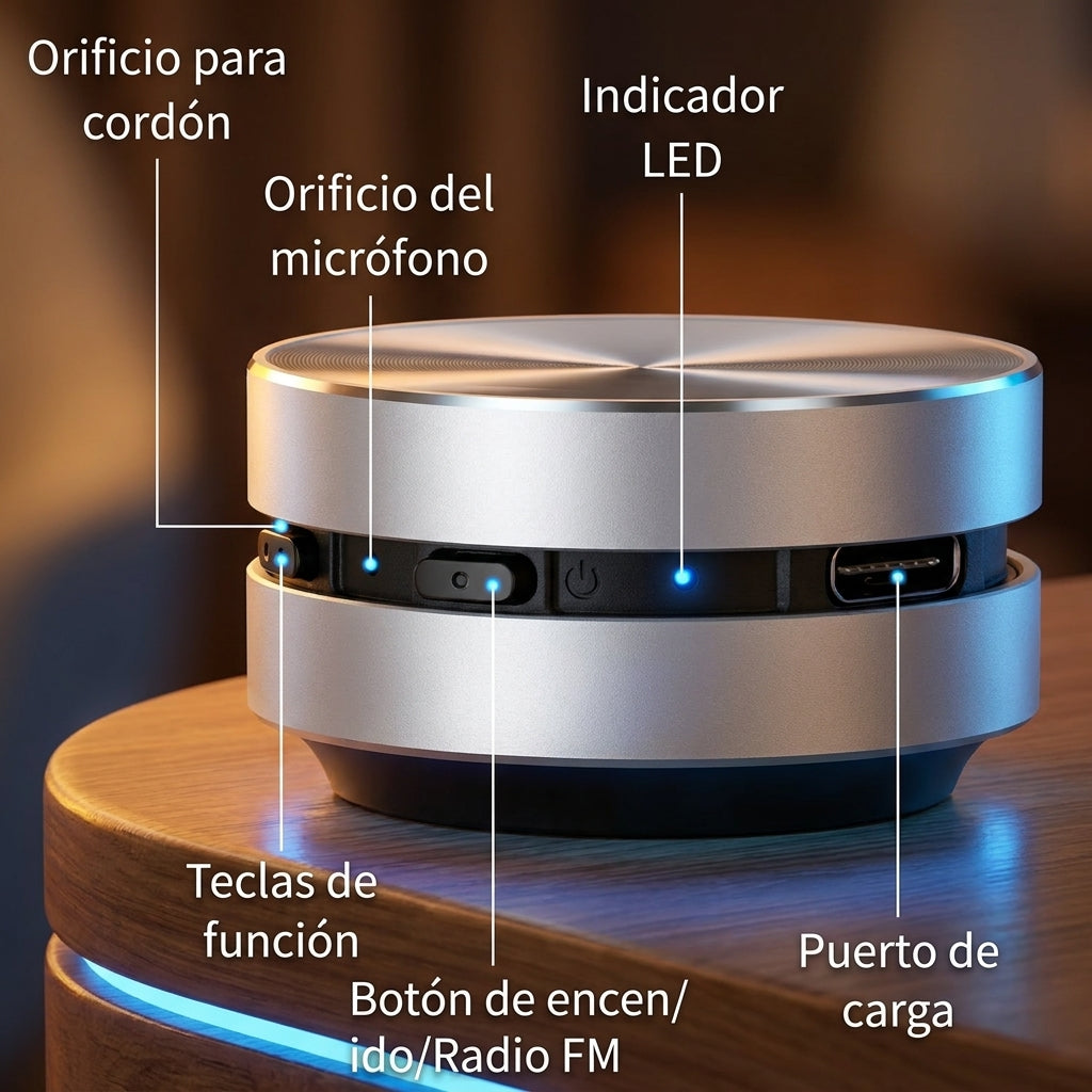 Bocina Bluetooth Plegable Conduccion Ose