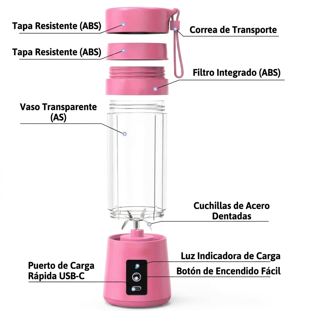 Licuadora Portatil Recargable