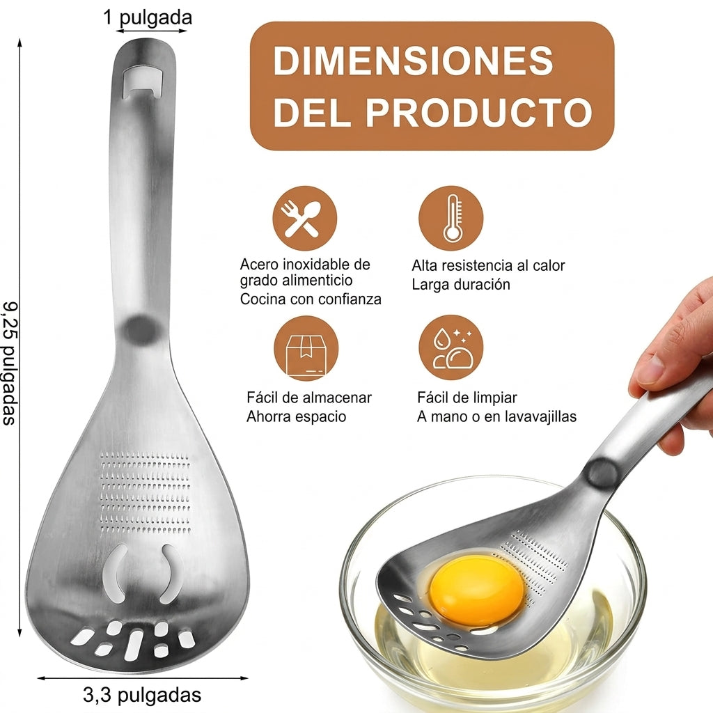 ⚡Cuchara de cocina multifuncional de acero inoxidable