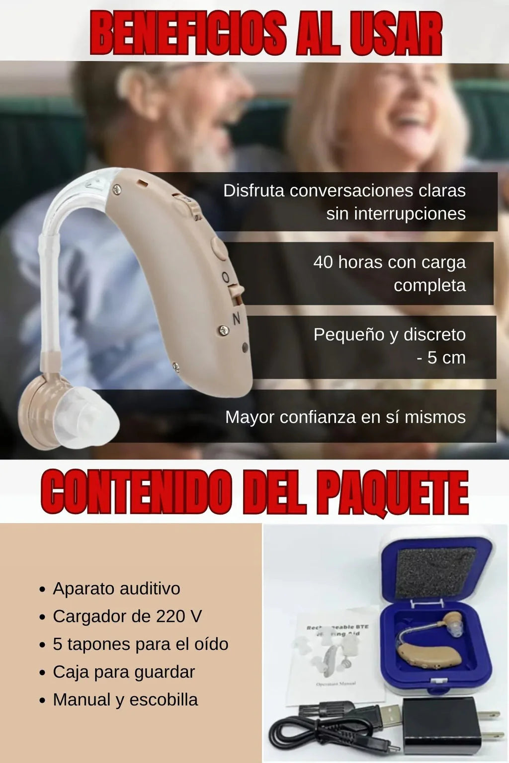CyberSonic™ | Audífono Amplificador Para Sordos 🔊👂