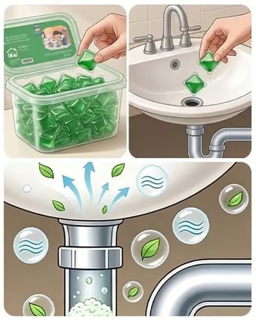 Cápsulas De Bio Enzimas Para El Cuidado De Desagües