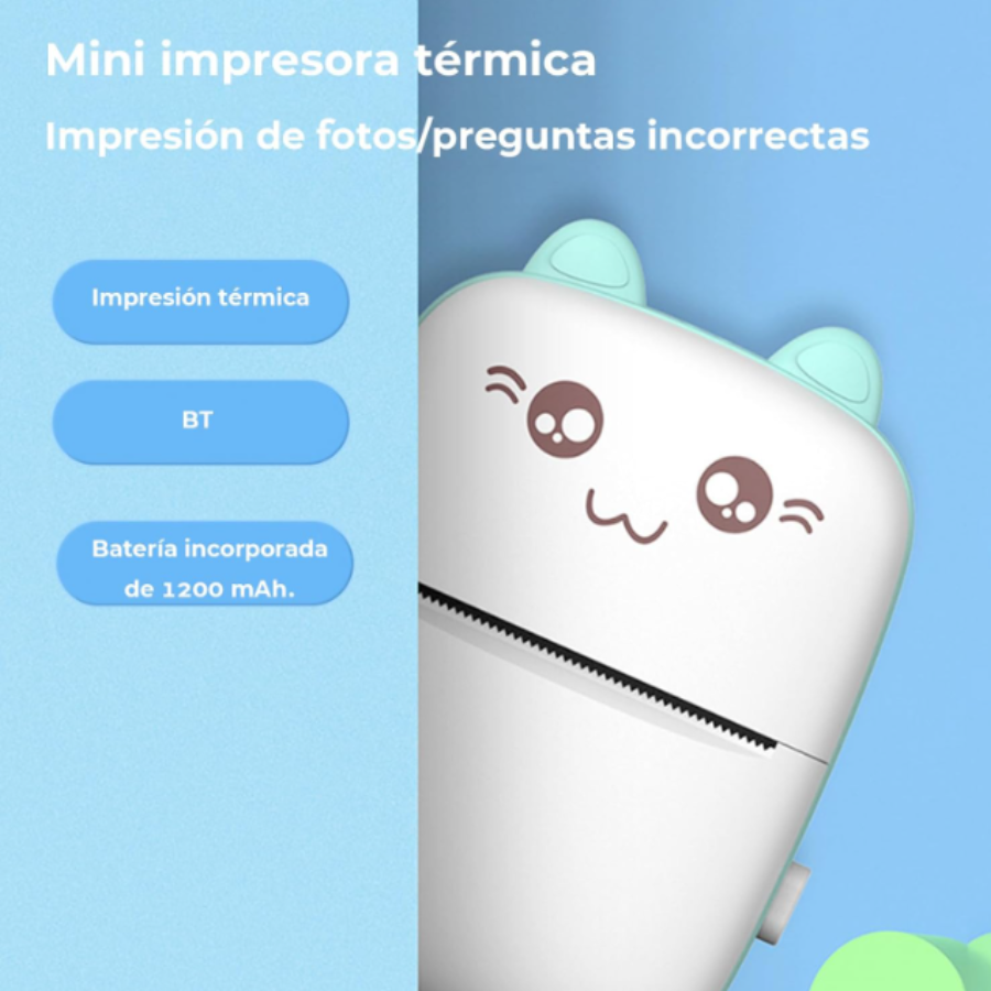Mini impresora portátil bluetooth