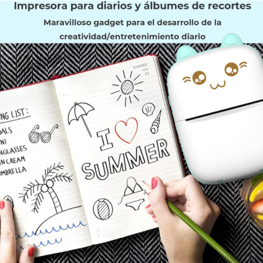Mini impresora portátil bluetooth