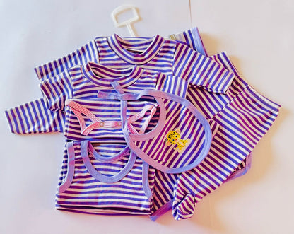 KIT ROPA DE ALGODON 7 PZS DE BEBE