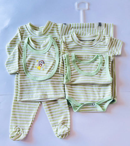 KIT ROPA DE ALGODON 7 PZS DE BEBE
