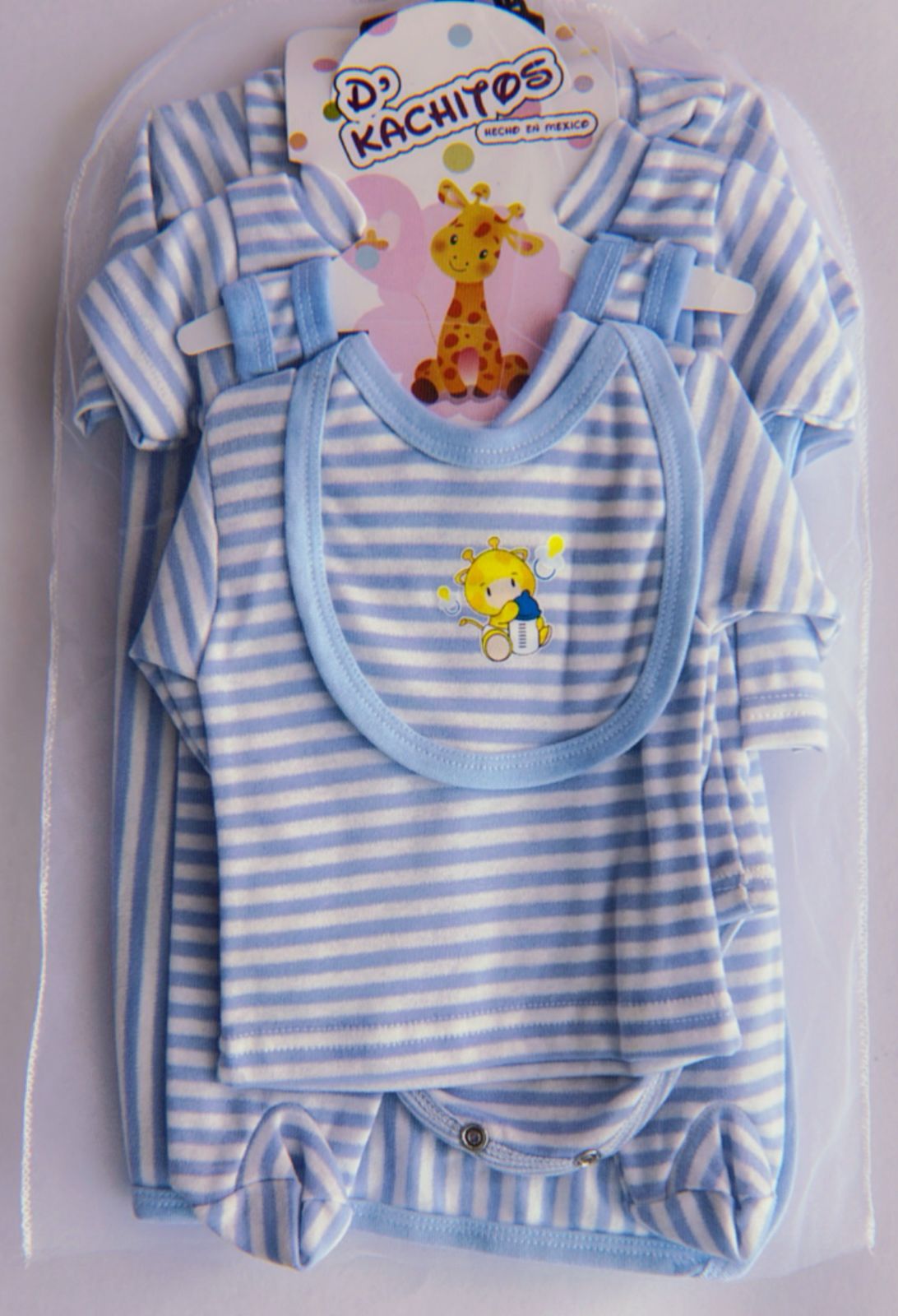 KIT ROPA DE ALGODON 7 PZS DE BEBE