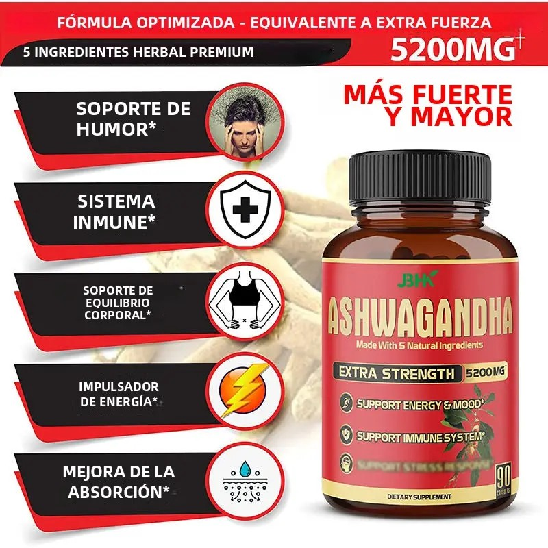 Ashwagandha X3 | Oferta Tres Meses En Un Solo Bote 🌿💪