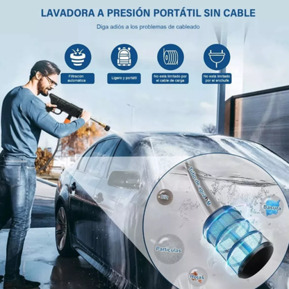 Kit Hidrolavadora Portátil + Aspiradora de Auto