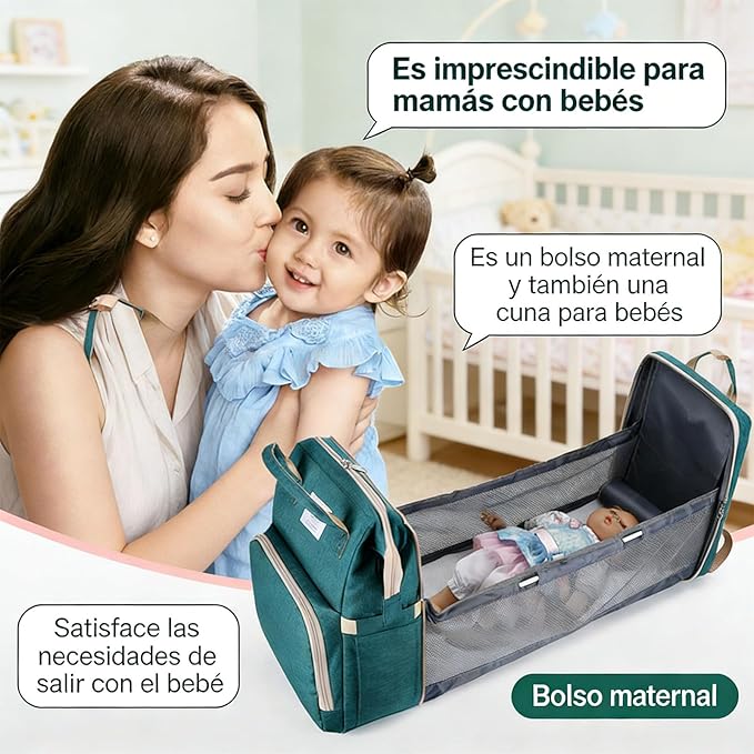 NidoBag™ | Mochila Cuna Maternal Todo en 1