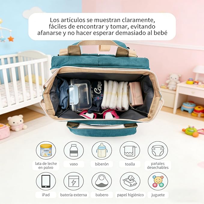 NidoBag™ | Mochila Cuna Maternal Todo en 1
