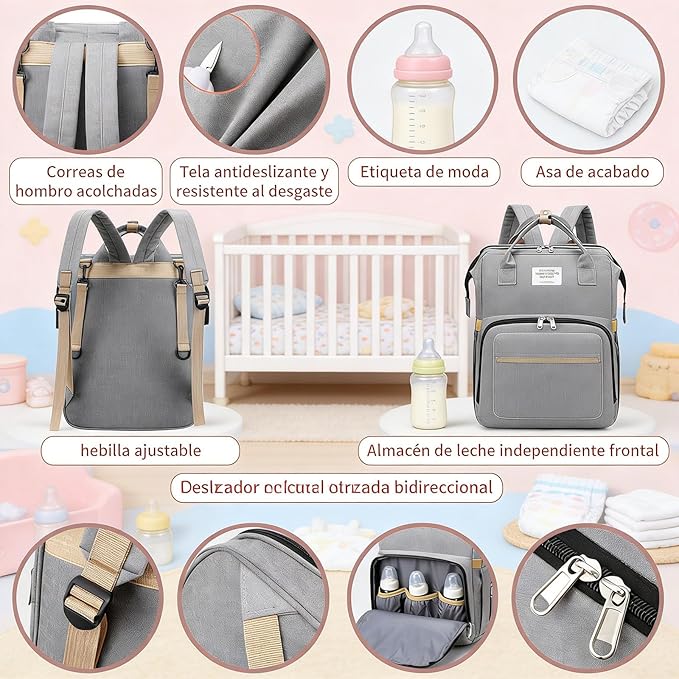 NidoBag™ | Mochila Cuna Maternal Todo en 1