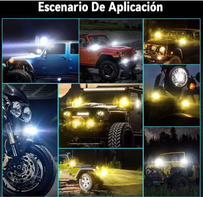 Faros Led Auxiliar Intensidades Vehiculo