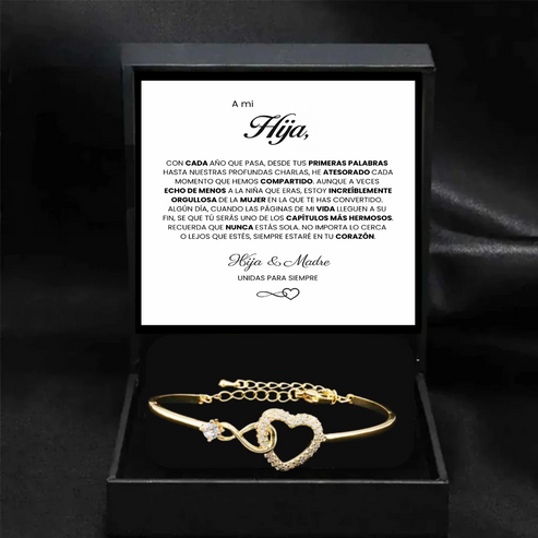Pulsera Corazón A Mi Hija
