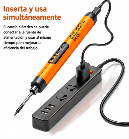 Kit Soldador Usb Recargable Temperatura