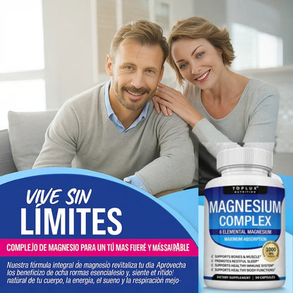 Suplemento Magnesio Complex 8 en 1 - 90 capsulas