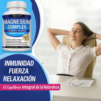 Suplemento Magnesio Complex 8 en 1 - 90 capsulas