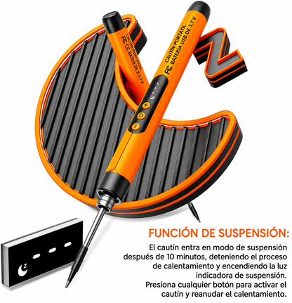 Kit Soldador Usb Recargable Temperatura