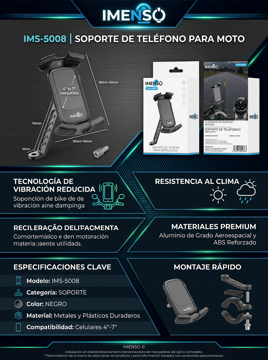 Soporte De Telefono Para Moto