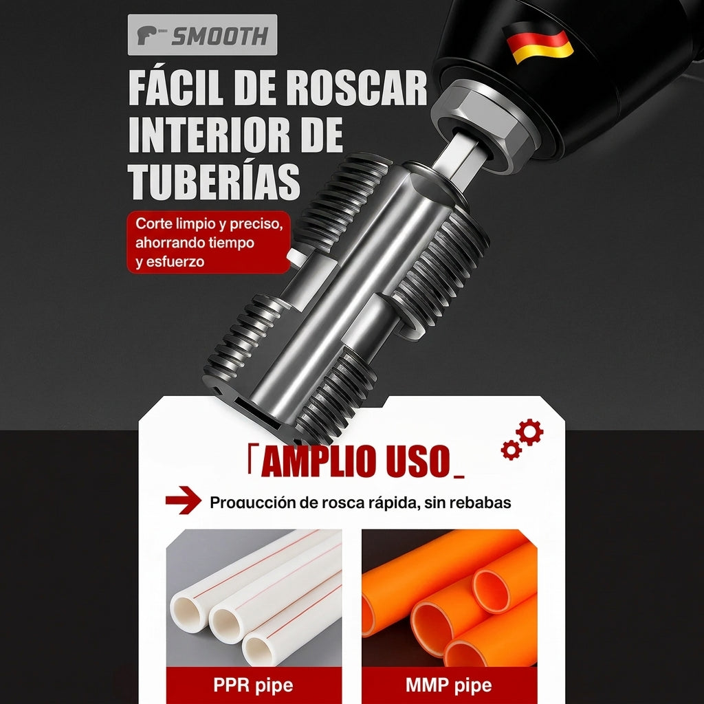 Roscador para PVC/PPR — SET x2 piezas (½ y ¾)