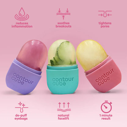 3X1 Masajeador Facial Hieloterapia - Deshincha y da brillo