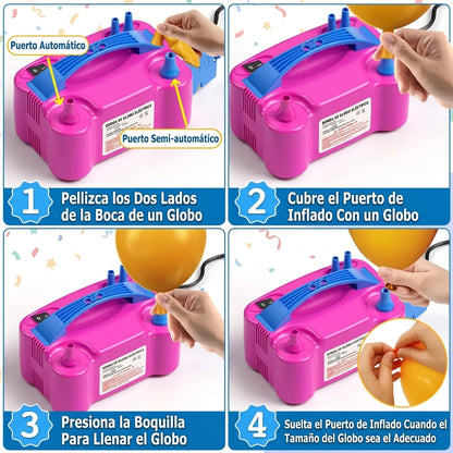 Inflador Para Fiestas Rellena Globos