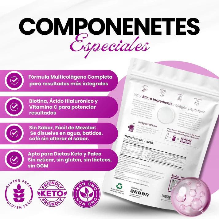 Microingredients® | Multi Colágeno Peptides Premium 🌿