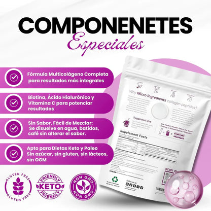 Microingredients® | Multi Colágeno Peptides Premium 🌿