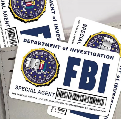 Kit de diseños de tarjetas de agente secreto: Estilos de FBI/ICE