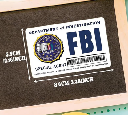 Kit de diseños de tarjetas de agente secreto: Estilos de FBI/ICE