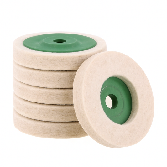 X5 Discos Para Pulido - Fieltro Lana