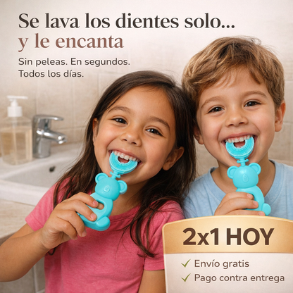 2x1 Cepillo Dental Eléctrico Para Niños - DinoCepillo™