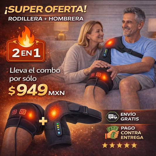 COMBO Alivio Instantáneo - Rodillera + Hombrera de Calor