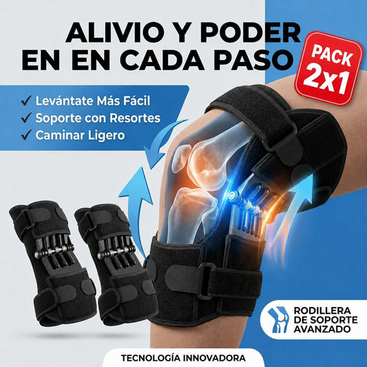 PACK 2X1 - Rodillera Ortopedica Con Resorte