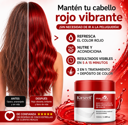 Karseell™ - Mascarilla Reparadora Color Rojo