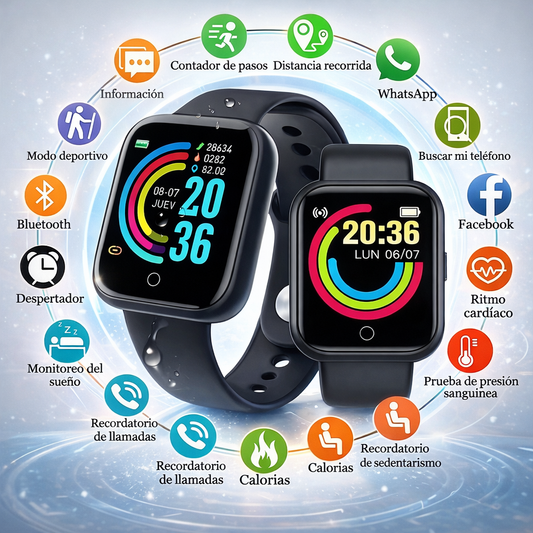 Smartwatch D20 Y68 - El Futuro En Tu Muñeca