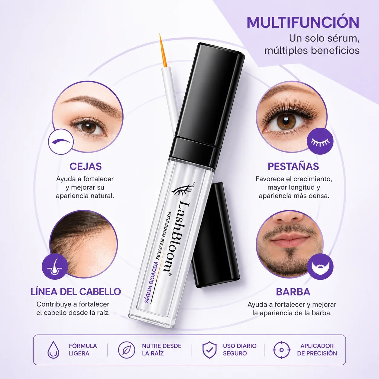 Serum Alargador Cejas Pestana Crecimient