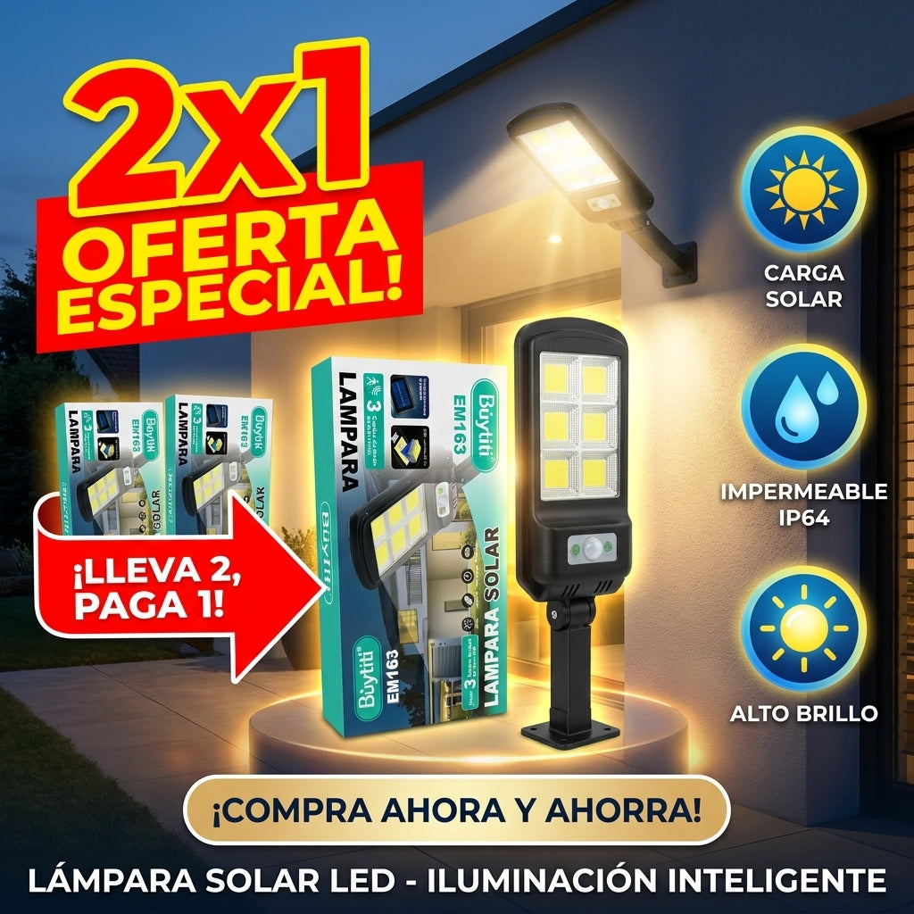 Lampara Solar De Pared Buytiti