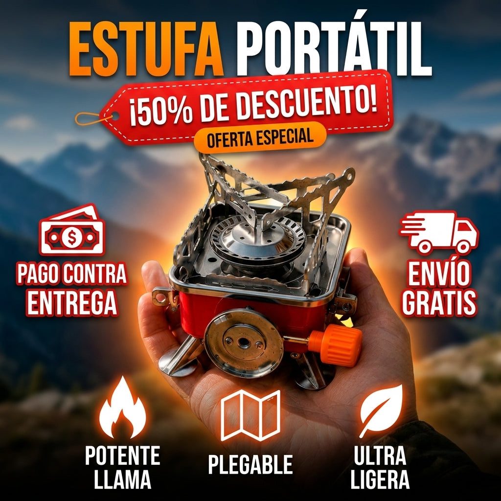 Estufa Portatil De Gas Para Camping
